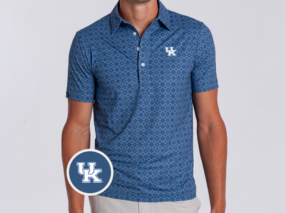 Kentucky - Sport Range Polo - UK Interlock - Durango Print Blue