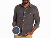 Kentucky - Corduroy Pearl Snap - UK Icon - Charcoal