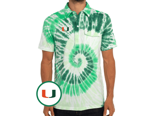 Miami - Classic Players Shirt - U - Tie Dye Green