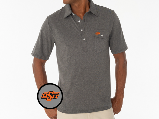 Oklahoma State - Coach's Players Shirt - OSU - Heather Grey