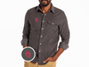 Oklahoma - Corduroy Pearl Snap - OU - Charcoal