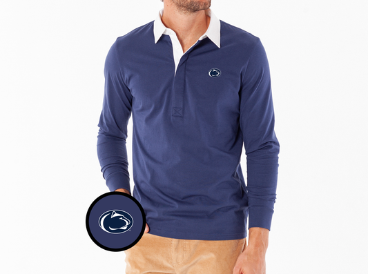 Penn State - Coach's Rugby Shirt - Lion - Navy