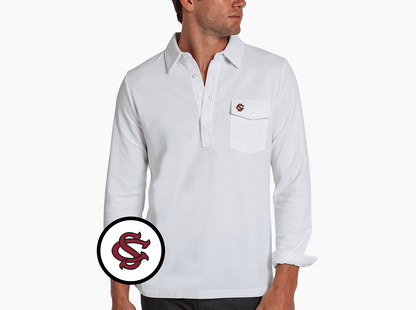 South Carolina - Long Sleeve Players Shirt - SC Interlock - White