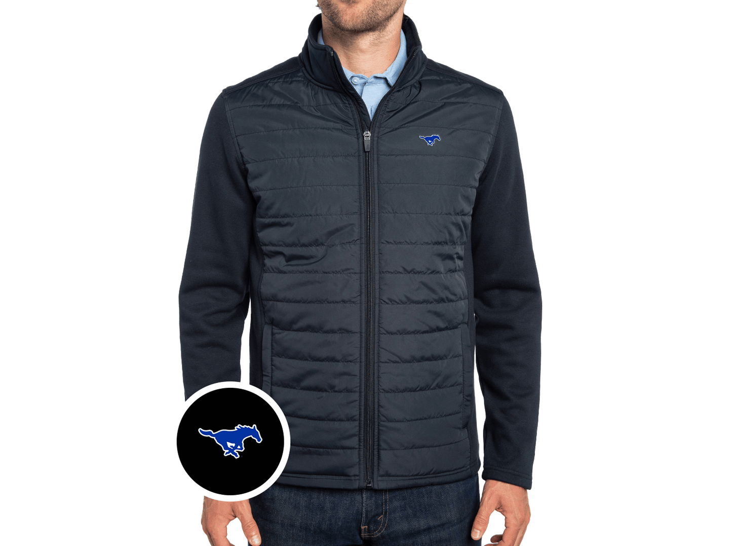 SMU - Hybrid Puffer - Mustang - Black