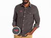 SMU - Corduroy Pearl Snap - Mustang - Charcoal