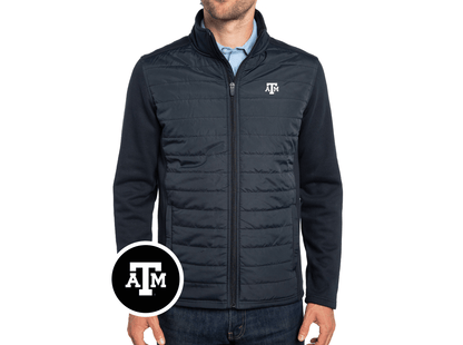 Texas A&M - Hybrid Puffer - A&M Mark - Black