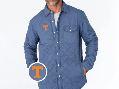 Tennessee - Quilted Shacket - T - Slate Blue