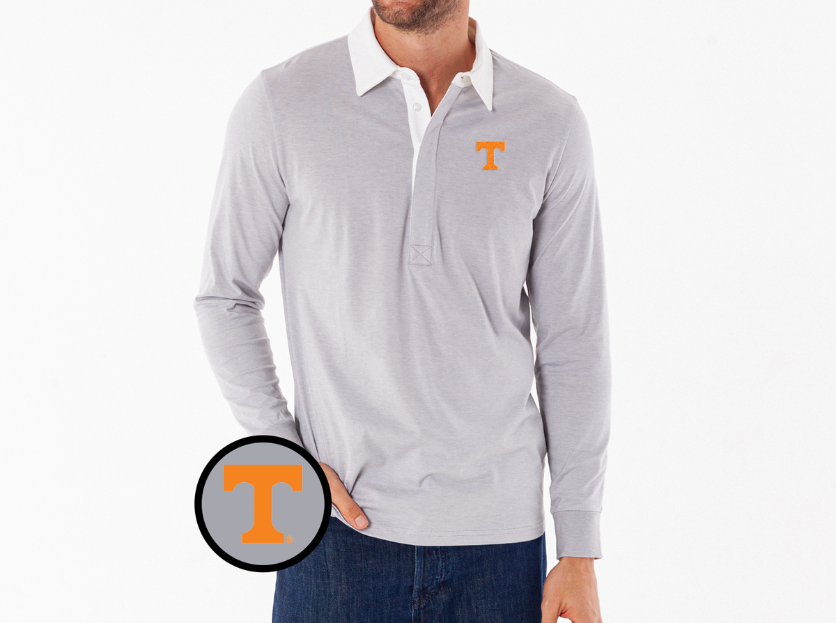 Tennessee - Coach's Rugby Shirt - T - Grey Microstripe