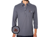 Texas State - Coach's Long Sleeve Players Shirt - Bobcat - Blue Steel