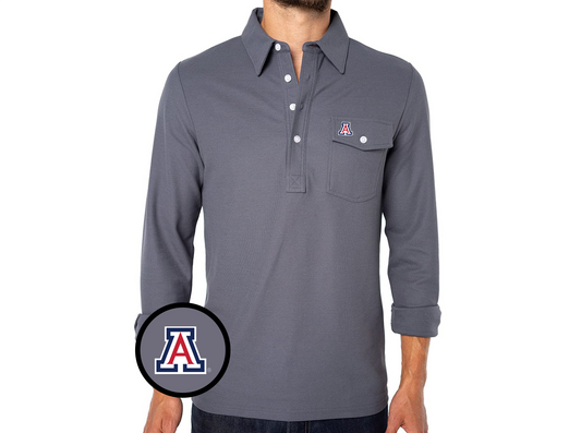 Arizona - Coach's Long Sleeve Players Shirt - A - Blue Steel