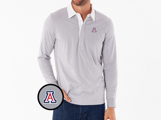 Arizona - Coach's Rugby Shirt - A - Grey Microstripe