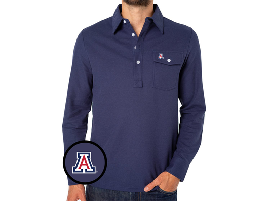 Arizona - Coach's Long Sleeve Players Shirt - A - Peacoat