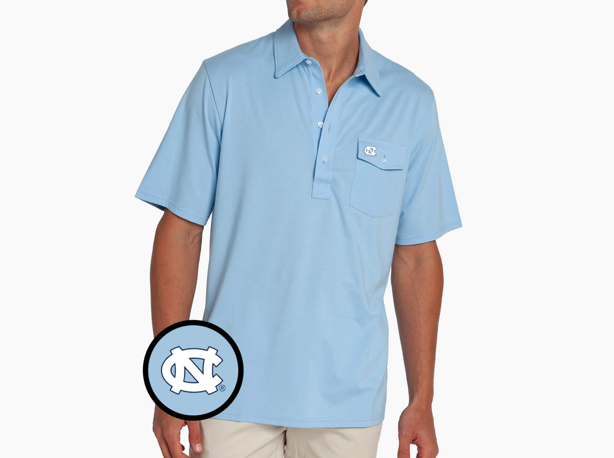 North Carolina - Coach's Players Shirt - NC Interlock - Lt. Blue