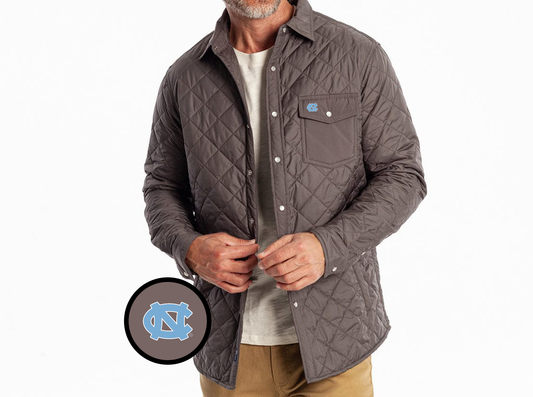 North Carolina - Coach's Shacket - NC Interlock - Charcoal