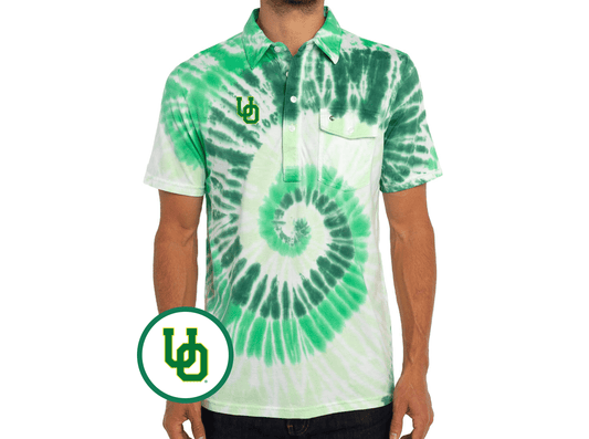 Oregon - Classic Players Shirt - Oregon Interlock - Tie Dye Green