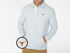 Texas - Collared Sweatshirt - Longhorn - Heather Ice
