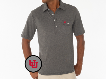 Utah - Coach’s Players Shirt - U Interlock - Heather Grey