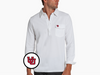 Utah - Long Sleeve Players Shirt - U Interlock - White