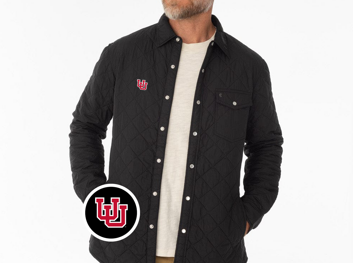 Utah - Quilted Shacket - U Interlock - Black