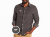 Virginia Tech - Corduroy Pearl Snap - VT - Charcoal