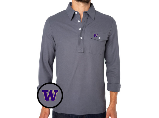 Washington - Coach's Long Sleeve Players Shirt - W - Blue Steel