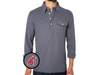 Washington State - Coach's Long Sleeve Players Shirt - Cougar - Blue Steel