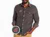 Washington State - Corduroy Pearl Snap - Cougar - Charcoal