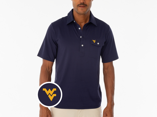 West Virginia - Coaches Players Shirt - WV - Navy