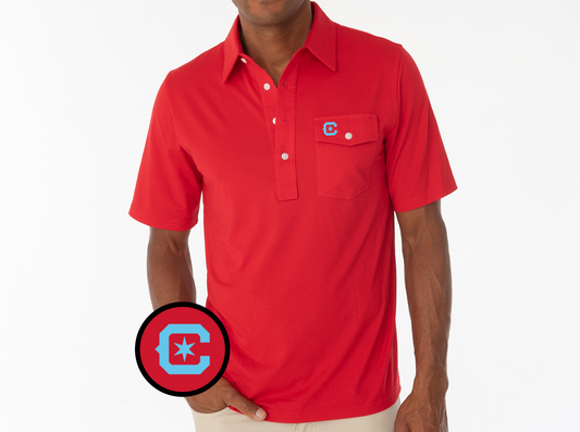Criquet Chicago Fire in Coaches Players Shirt, C, Red, view 1