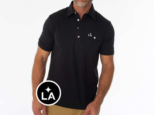 Criquet LA Galaxy in Coaches Players Shirt, LA, Black, view 1