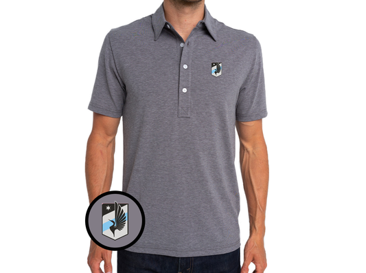 Criquet Minnesota United in Range Polo, Simple Crest, Blackjack, view 1
