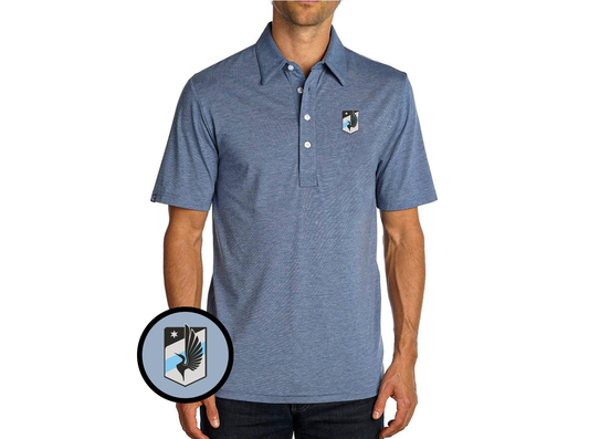 Criquet Minnesota United in Range Polo, Simple Crest, Blue Jean, view 1