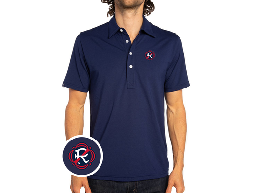 Criquet New England Revolution in Range Polo, Simple Badge, Navy, view 1
