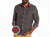 New Mexico - Corduroy Pearlsnap - Interlock - Charcoal