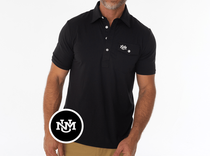 New Mexico - Coaches Players Shirt - UNM Interlock - Black