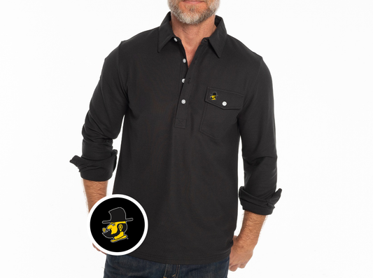 App State - Coach's Long Sleeve Players Shirt - Yosef - Blackstone