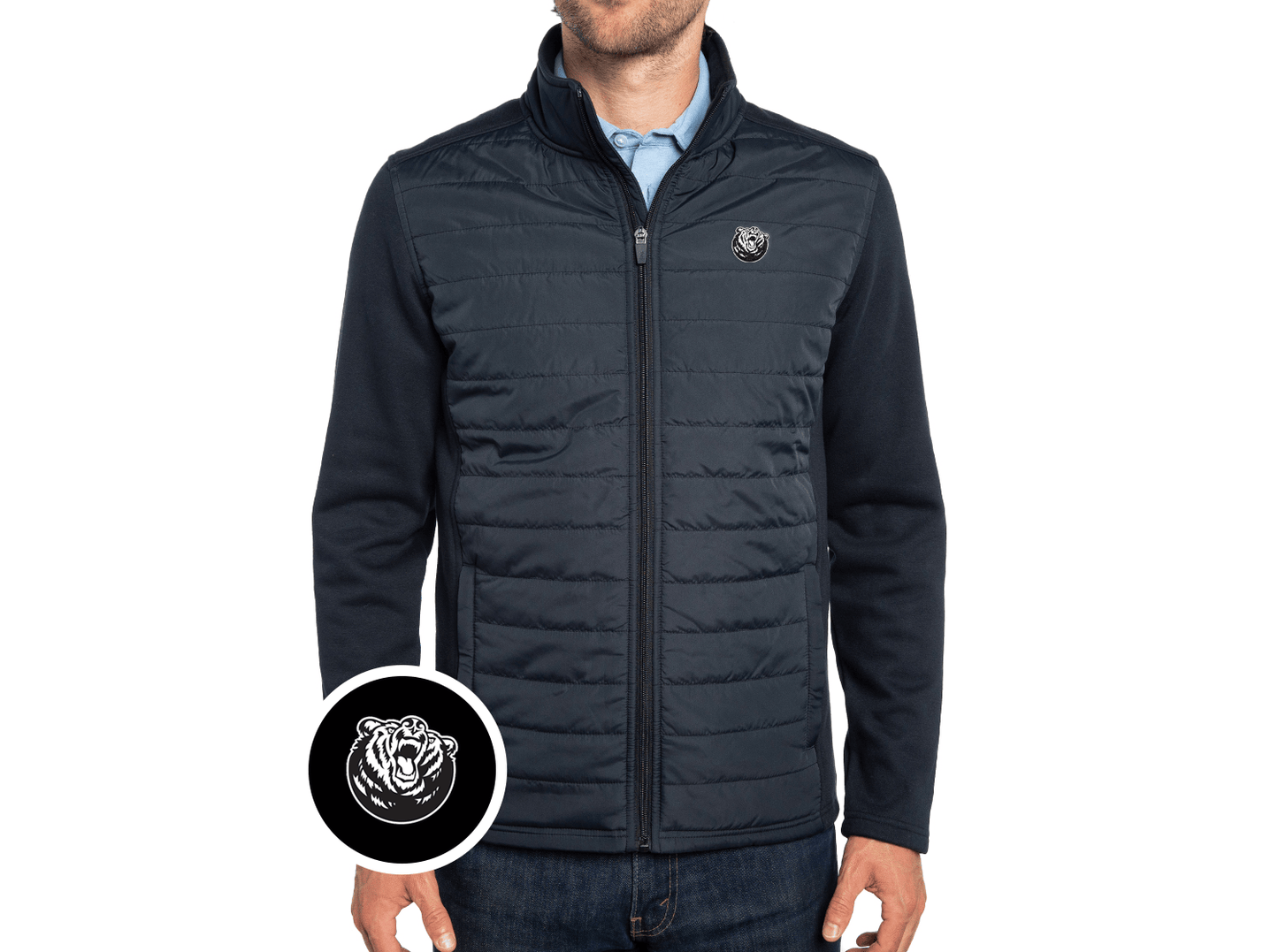 Belmont - Hybrid Puffer - Bruin - Black