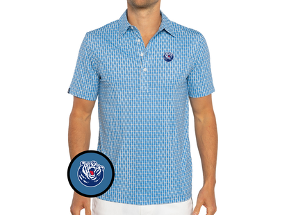Belmont - Sport Range Polo - Bruin - Solo Print Blue