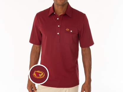 Iowa State - Coach's Performance Players Shirt - Cy - Maroon