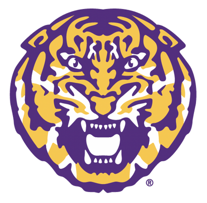 LSU - Jacquard Long Sleeve Range Polo - Tigerhead - Black