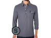 Michigan State - Coach's Long Sleeve Players Shirt - S - Blue Steel