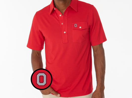 Ohio State - Coach's Players Shirt - O - Red