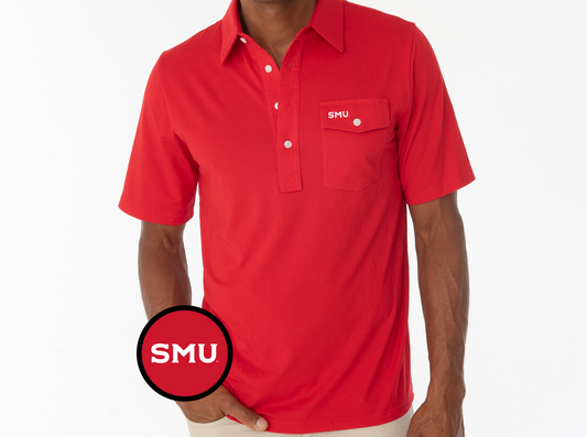 SMU - Coach's Performance Players Shirt - SMU - Red