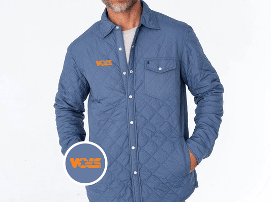 Tennessee - Quilted Shacket - Vols - Slate Blue