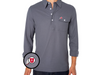 Utah - Long Sleeve Players Shirt - Circle & Feather - Blue Steel
