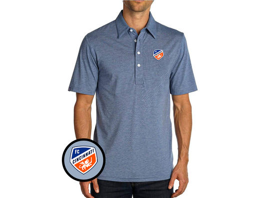 Criquet FC Cincinnati in Range Polo, Crest, Bluejean, view 1