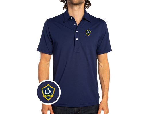 Criquet LA Galaxy in Range Polo, Shield, Navy, view 1