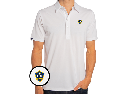 Criquet LA Galaxy in Range Polo, Shield, White, view 1