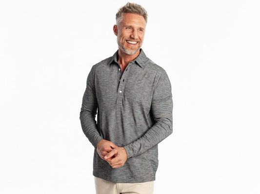 brrrº Long Sleeve Range Polo - Blackbird