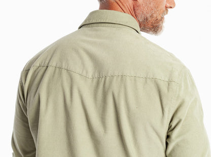 Corduroy Pearl Snap - Desert Sage